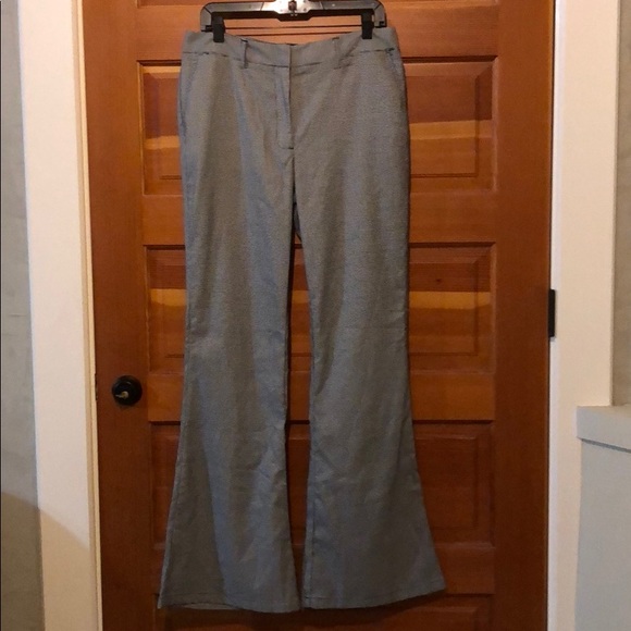 New vintage high rise flare houndstooth trouser - Picture 3 of 12